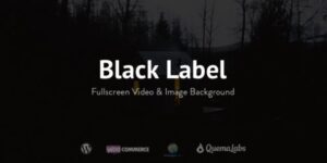 Black Label - Fullscreen Video & Image Background