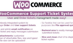 WooCommerce Support Ticket System