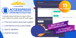 AccessPress Anonymous Post Pro - Frontend Publishing WordPress Plugin