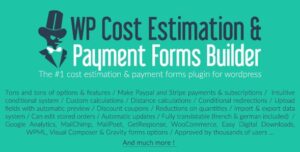 WP Cost Estimation and Payment Forms Builder