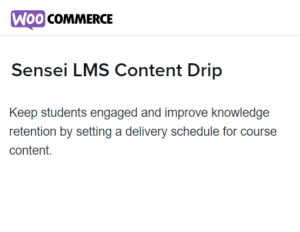 Sensei LMS Content Drip
