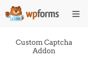 WPForms Custom Captcha