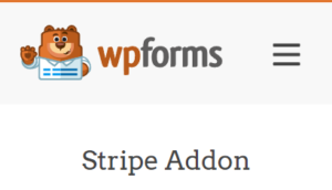 WPForms Stripe addon