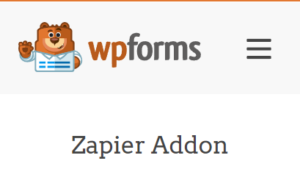 WPForms Zapier addon