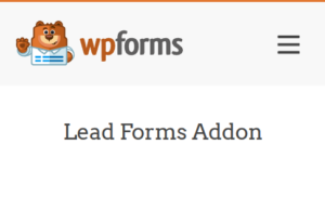 WPForms Lead Forms Addon