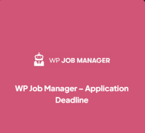 Wp Job Manager Application Deadline