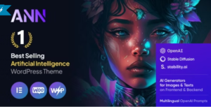 AI ANN - AI Artificial Intelligence Startup & Technology WordPress Theme