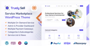 Truelysell On Demand Service Booking Marketplace WordPress Theme