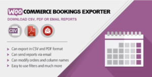 WooCommerce Bookings Exporter