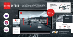 Drone Media Aerial Photography & Videography Theme