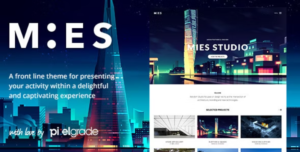 MIES  An AvantGarde Architecture WordPress Theme