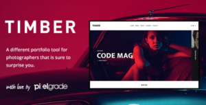TIMBER An Unusual Photography WordPress Theme