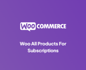 Woo All Products for Subscriptions